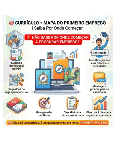 Currículo + Mapa do Primeiro Emprego | Saiba Por Onde Começar