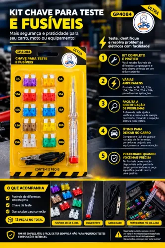 Chave para Teste e Fusíveis GP4084 Ultra