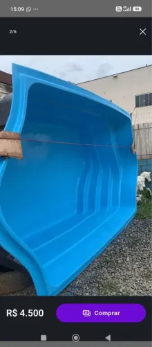 Piscina fibra de vidro 9000 litros