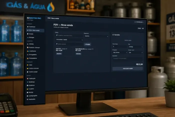 SISTEMA DE PDV GESTÃO DE PRODUTOS E PESSOAS PARA REVENDAS E DEPOSITOS DE GAS E AGUA