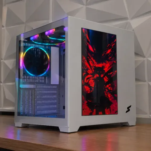 Gabinete Gamer Aquário C/ Tela LCD 13" + 6 Fans - Aceito Cartão 12x - Entrego