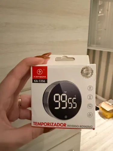 Temporizador / Cronômetro Digital Magnético Rotativo da marca KAPBOM
