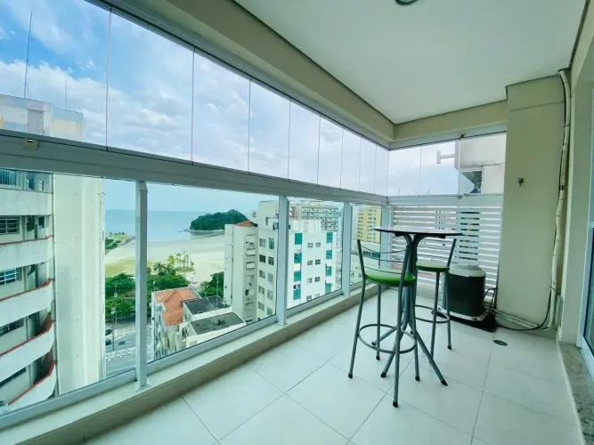 Imóvel para aluguel 1 quarto mobiliado, lazer, Ed Mirante - Santos - SP