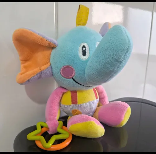 Chocalho Pelúcia Ploft Baby Elefante Usado