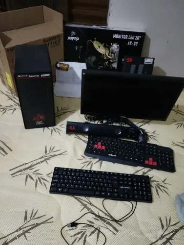 PC GAMER COMPLETO + MONITOR 20? | RYZEN 5 PRO 3400G | 16 GB RAM | SSD 512 GB