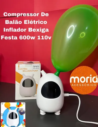 Compressor de Balão Elétrico Inflador Bexiga Festa 600w 110v