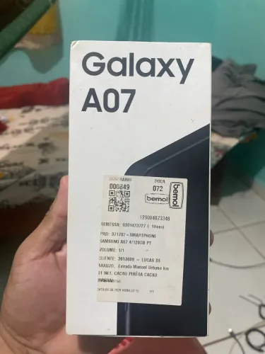 Sansung A07, nunca usado, na caixa