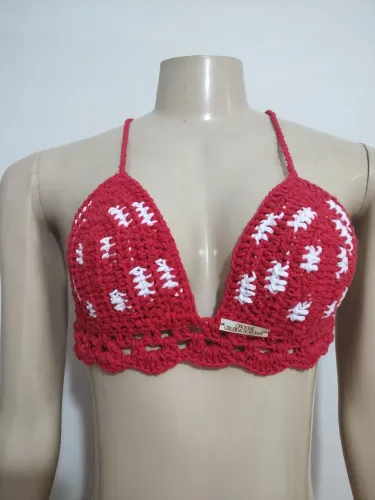 Cropped em crochê 