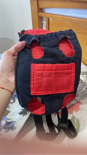 Canguru pet vermelho P e o outro G 