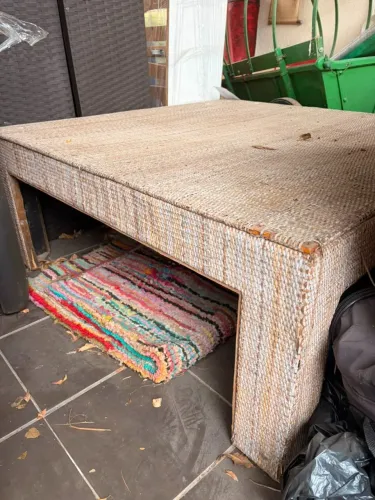 MESA DE CENTRO EM rattan