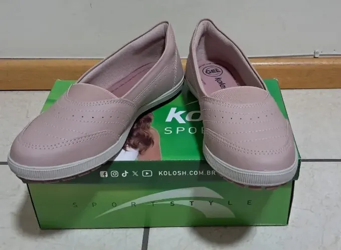 Sapatilha confortável rosa