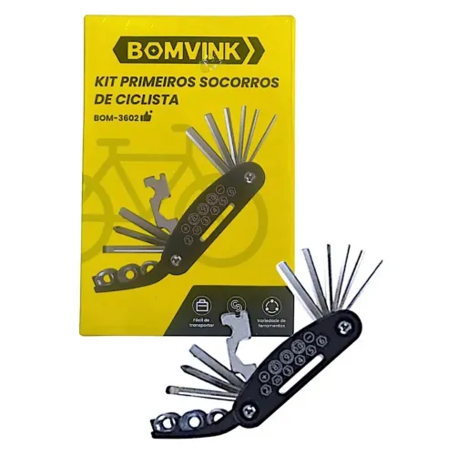 CANIVETE BOMVINK BOM-3602 - KIT PRIMEIROS SOCORROS Bike e Moto