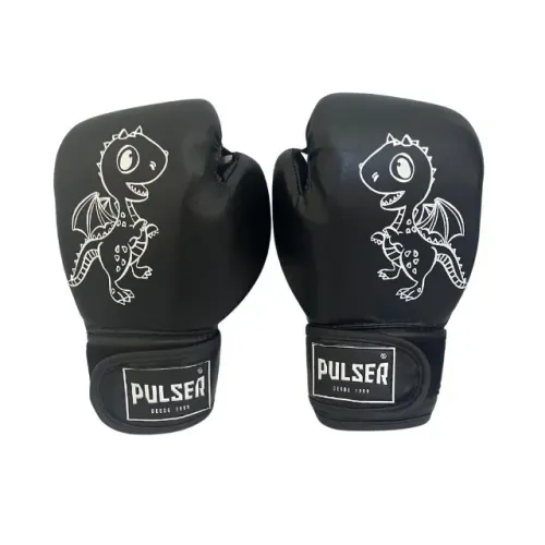 Par Luva Boxe Treino Muay Thai Infantil 6oz Thunder Pulser