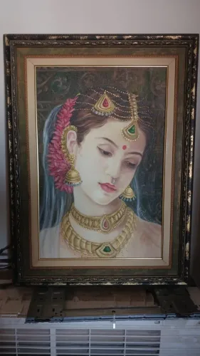 Quadro Tela Decorativa - Arte Indiana Estilo Rajasthani | Janki