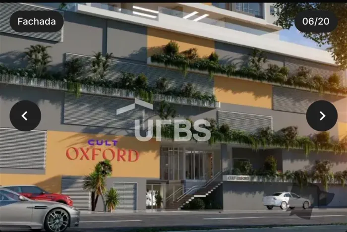 Cult Oxford, flat 1 quarto, lazer completo ao lado da praça Universitária