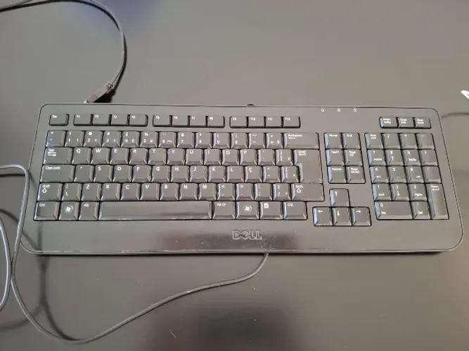 Teclado Dell com fio USB SK-8185 Usado Funcionando Perfeitamente