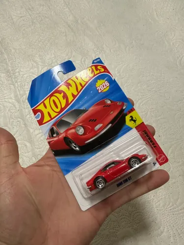 Hotwheels Ferrari Dino 206 Gt vermelha
