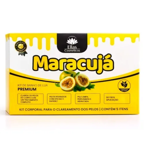 Kit Banho de Lua Maracujá Ellas Cosméticos 10 Itens - CM0080