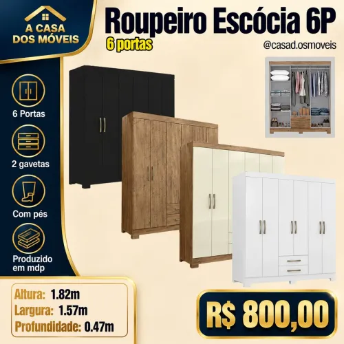 Roupeiro Escócia Frete grátis