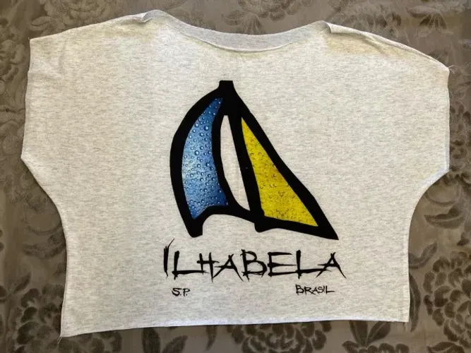 Camiseta Cropped Feminina Ilha Bela M