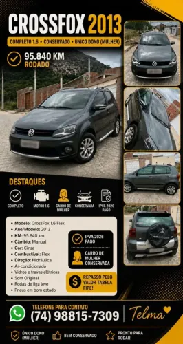Volkswagen Crossfox 1.6 MI Total Flex 8V 5P 2013
