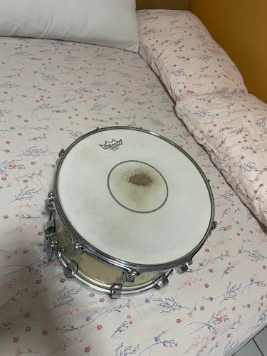 CAIXA NAGANO SNARE SERIES BOG BEAT 14X8 NATURAL CLEAR, COM BAG