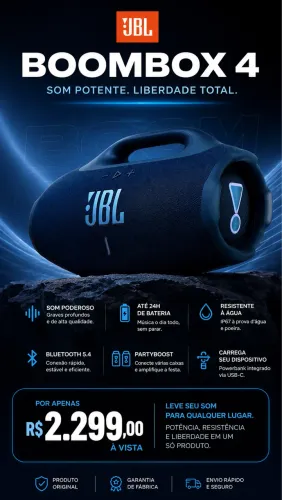 Boombox 4 JBL lançamento