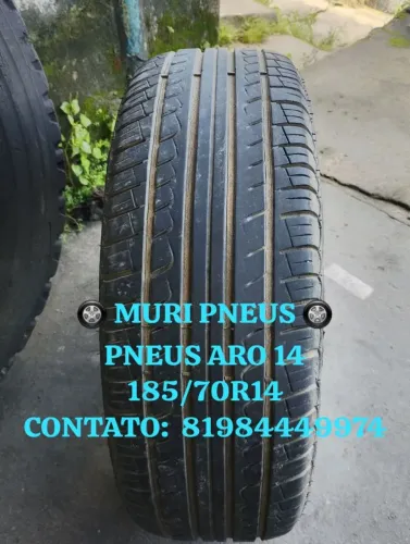 PNEUS 185/70R14 PNEU 185/70R14 PNEUS USADOS PNEUS MEIA VIDA 185/70R14 PNEUS SEMINOVOS