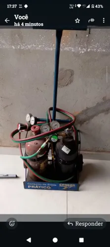 Conjunto prático solda funileiro
