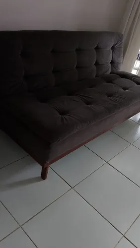 Sofá cama estrutura em madeira