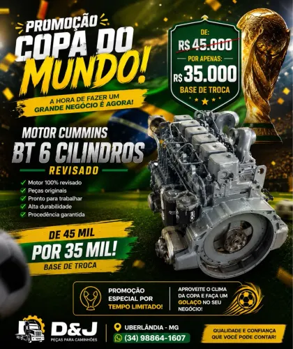 Motor Cummins série B Revisado!