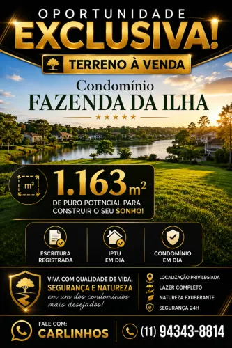 Terreno Condomínio Fazenda da Ilha