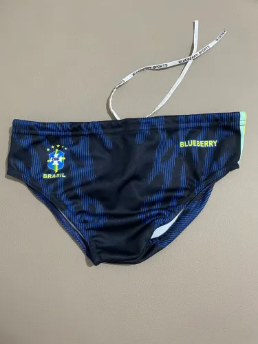Sunga Blueberry com estampa Brasil Tamanho G