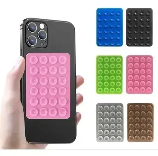 Adesivo de Ventosa para Capinha Celular - Suporte Silicone Gravador de Vídeo