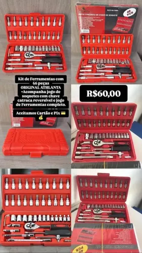 Kit de ferramentas com 46 peças