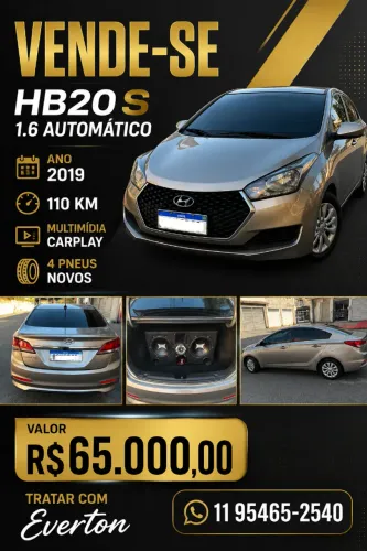 Hyundai HB20S C.style/c.plus1.6 Flex 16V Aut. 4P 2019