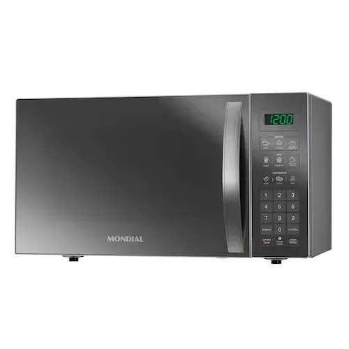 Forno de Micro-ondas Mondial Line MO-02-34-E com Função Manter Aquecido Cinza Espelhado - 