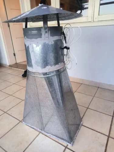 EXAUSTOR INDUSTRIAL PARA TELHADO COMPLETO BIVOLT - FUNCIONANDO PERFEITAMENTE