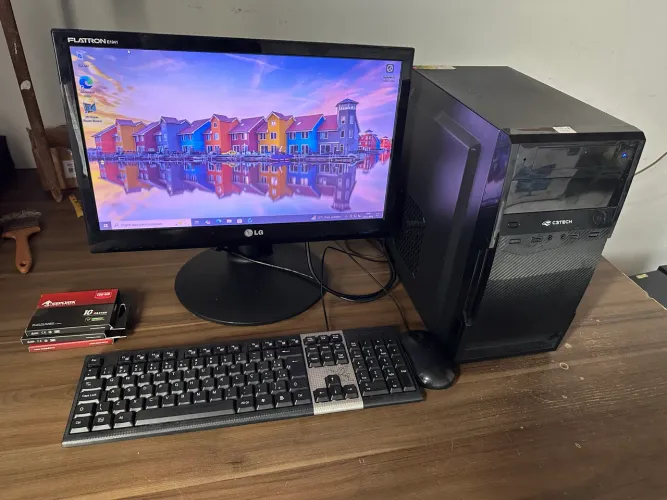 Computador i3 sexta geração para empresas ddr4 com ssd loja com garantia