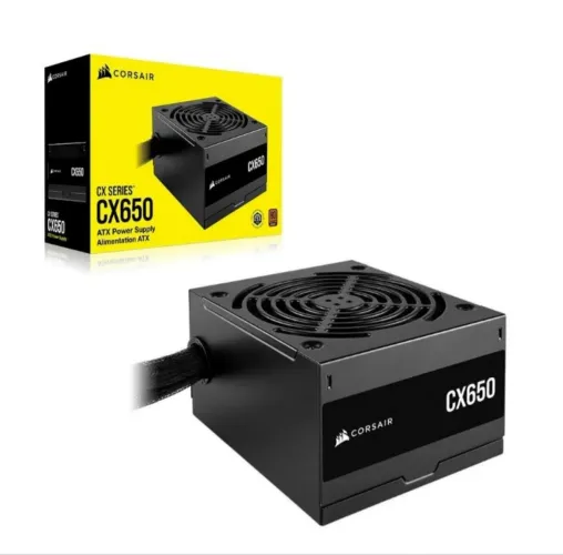 Fonte Corsair CX Series CX650, 650W, 80<br>Plus Bronze