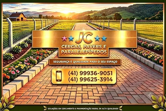 cercas pavês paralelepípedos etc