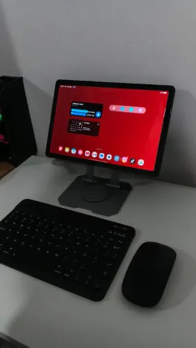 Samsung Galaxy Tab A9+ 64GB + Teclado + Mouse + Suporte | Impecável