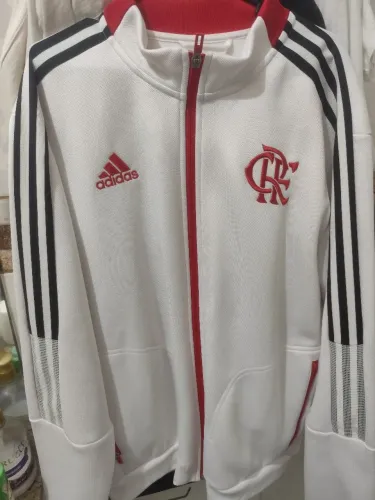 Casaco flamengo branco e preto 