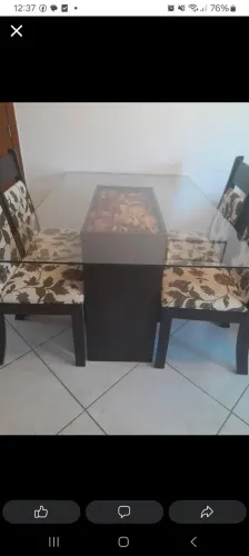 Mesa retangular 4cadeiras