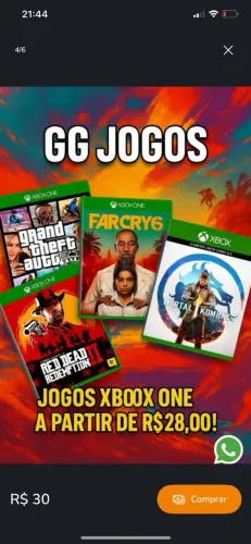 Jogos Xbox 360 e Xbox ONE 