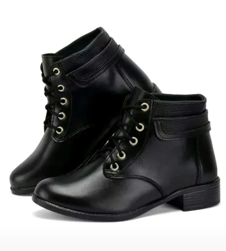 Bota Coturno Cano Baixo Feminino Casual - N° 36
