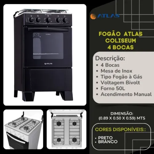 Fogão Atlas Coliseum Novo