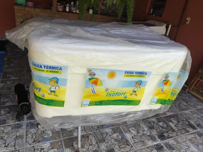 Caixa térmica isopor 70l