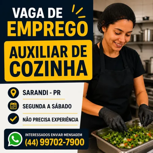 Auxiliar de cozinha 
