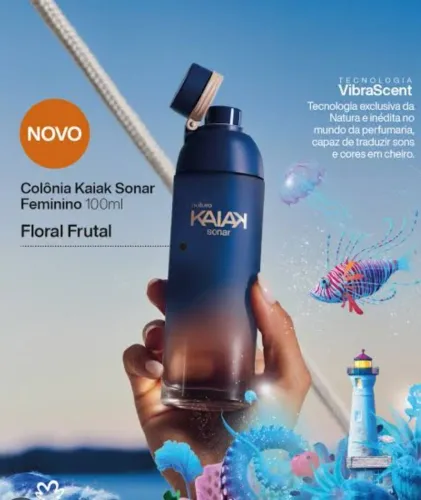 Colônia Kaiak Sonar Feminino 100ml ( Sou Revendedora)
